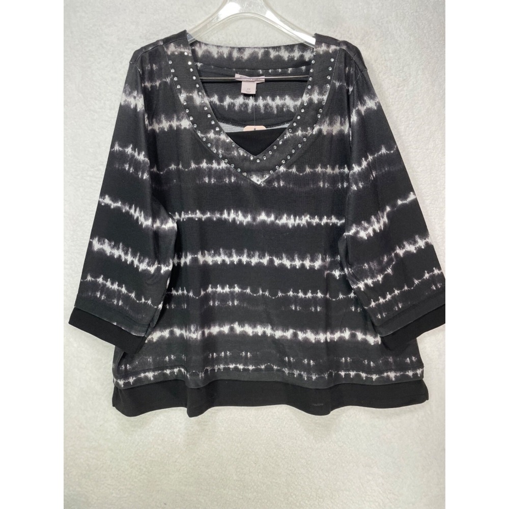 Allison Daley Woman 2X Long Sleeve Sweater w/ Accents NWT